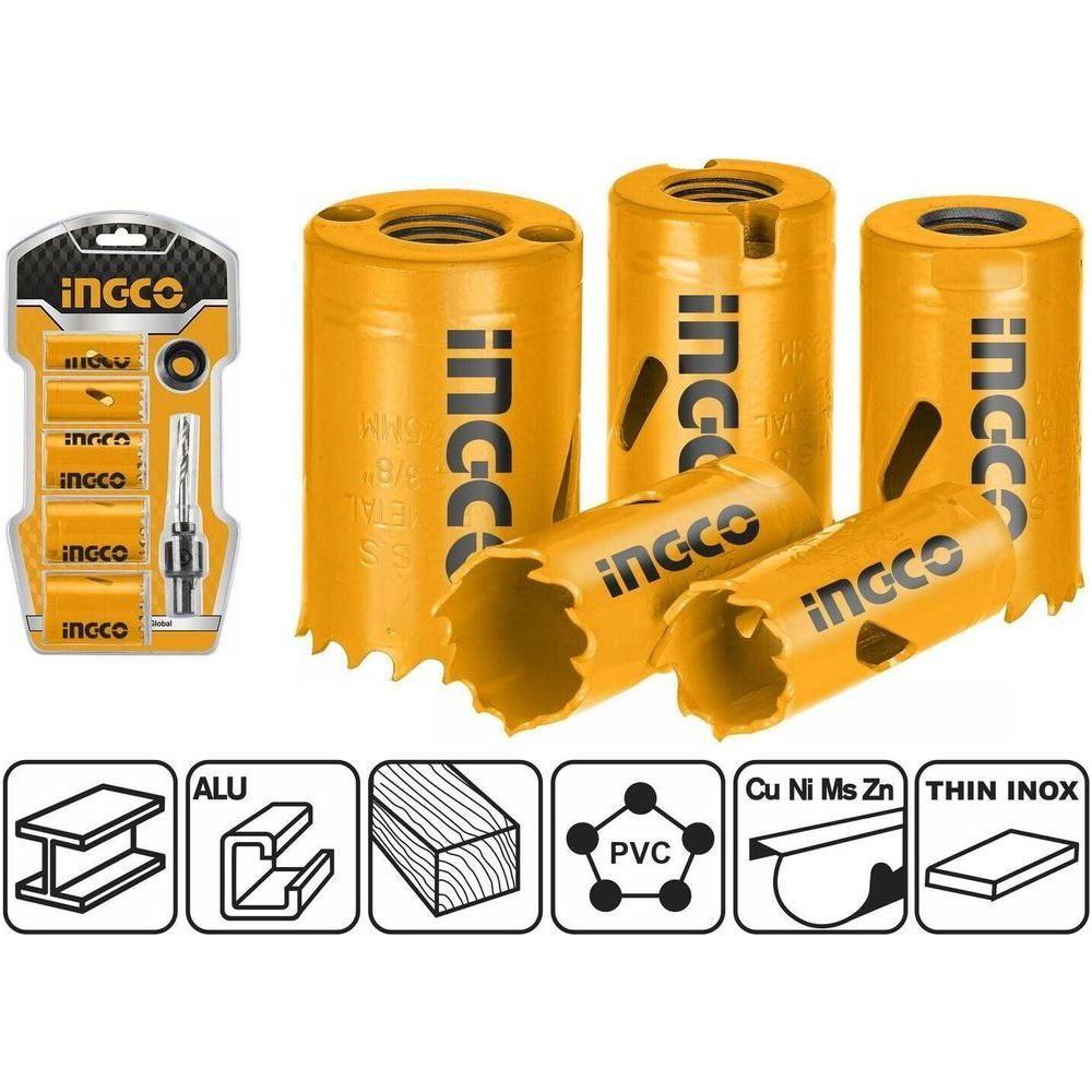Ingco AKH0071 Bi-Metal Hole Saw Set - KHM Megatools Corp. Ingco AKH0071 Bi-Metal Hole Saw Set - KHM Megatools Corp.